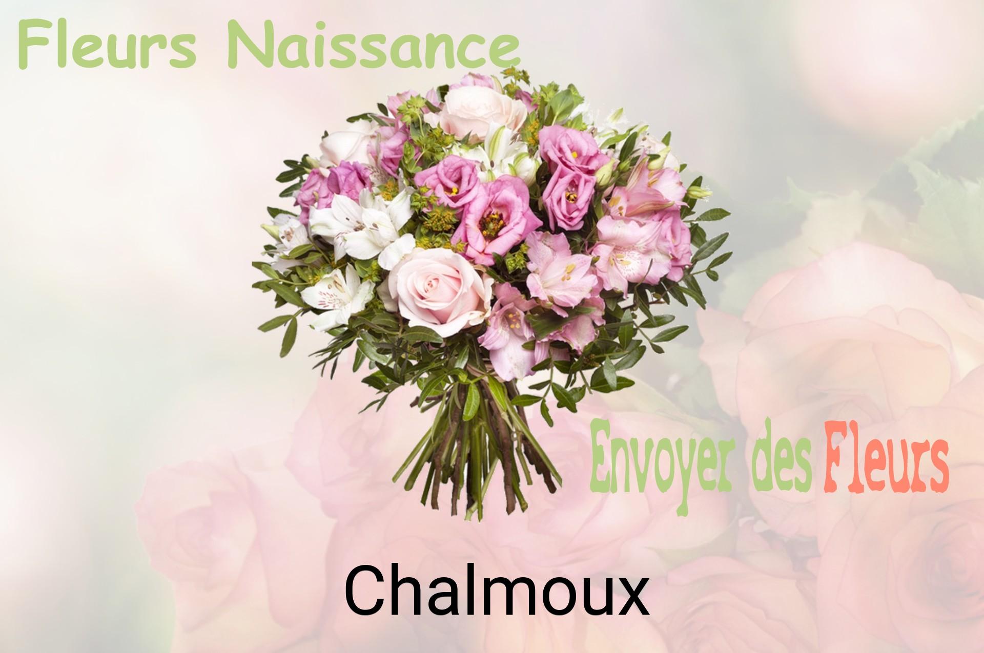 Bouquet de fleurs de naissance livré à Chalmoux